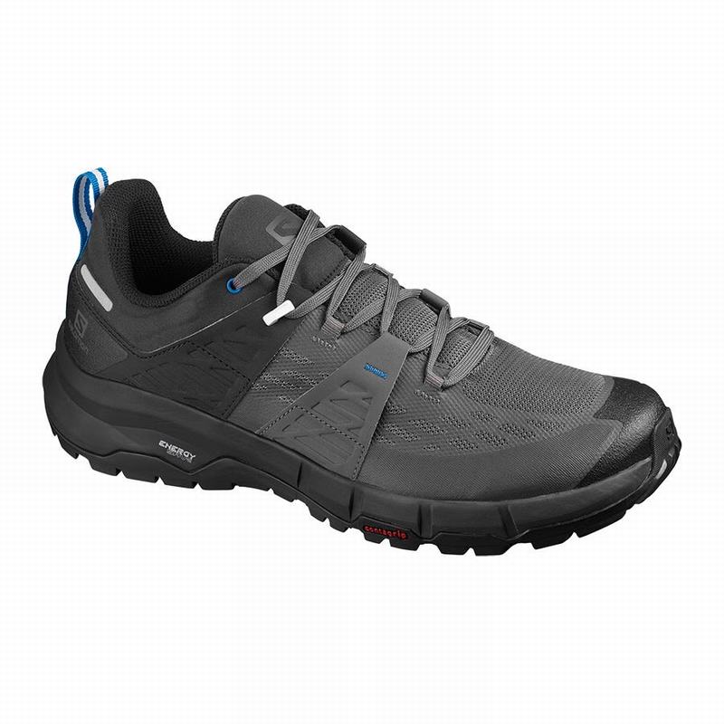 Zapatillas Trekking Salomon Hombre Negras / Azul Real - Salomon Argentina ODYSSEY ,263145-BEI